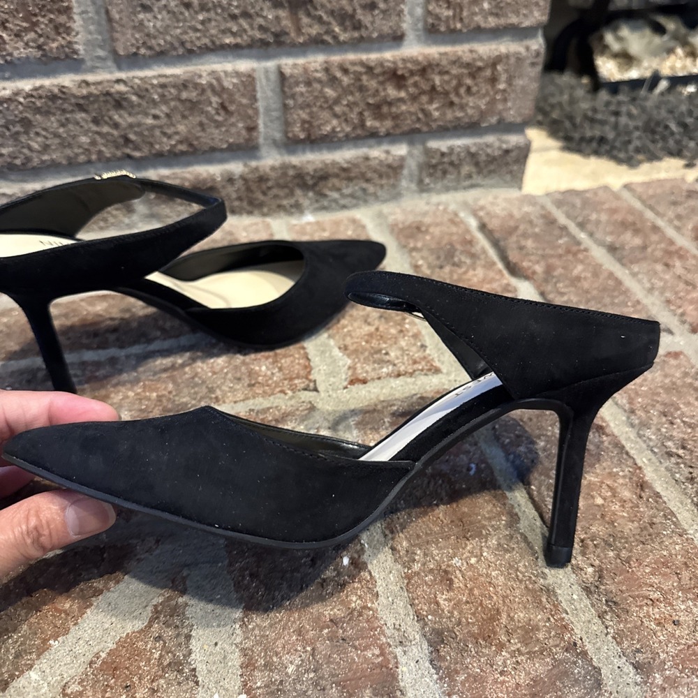 Nine West Women's Black Mary Jane Slip On Mule Heels Size 5.5 #543 - Picture 8 of 16